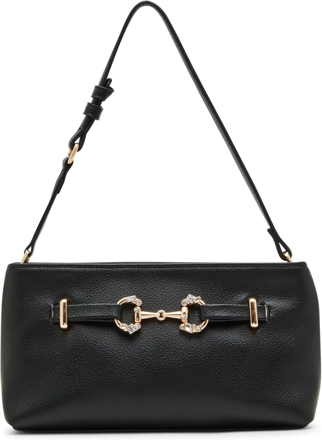 Anne Klein womens Anne Klein East West Crystal Horsebit Shoulder Bag