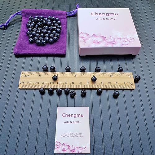 Miniatura 88 de Cuentas de piedra para hacer joyas, piedras preciosas naturales redondas sueltas espaciadoras para pulseras, collares y aretes, Piedra Kit