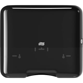 Tork Dispenser / Mini Dispenser For H3 Zigzag And Interfold Hand Towels In Elevation Design Paper Towel Dispenser For Hygienic Single Sheet Removal Black Black