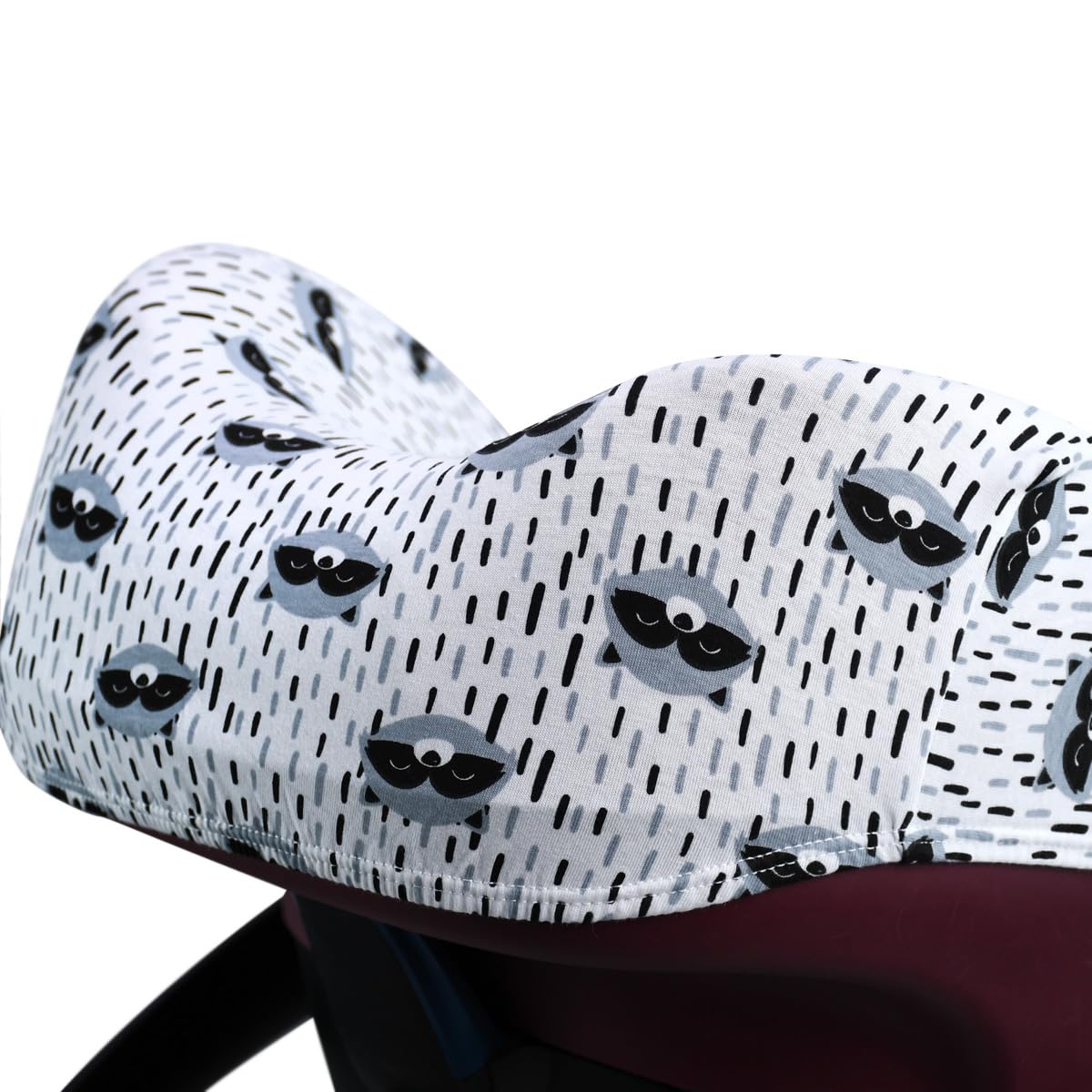JYOKO Kids Funda de algodón para Silla de Coche Compatible con Maxi Cosi Pebble 360 Y FamilyFix 360 (Raccon)