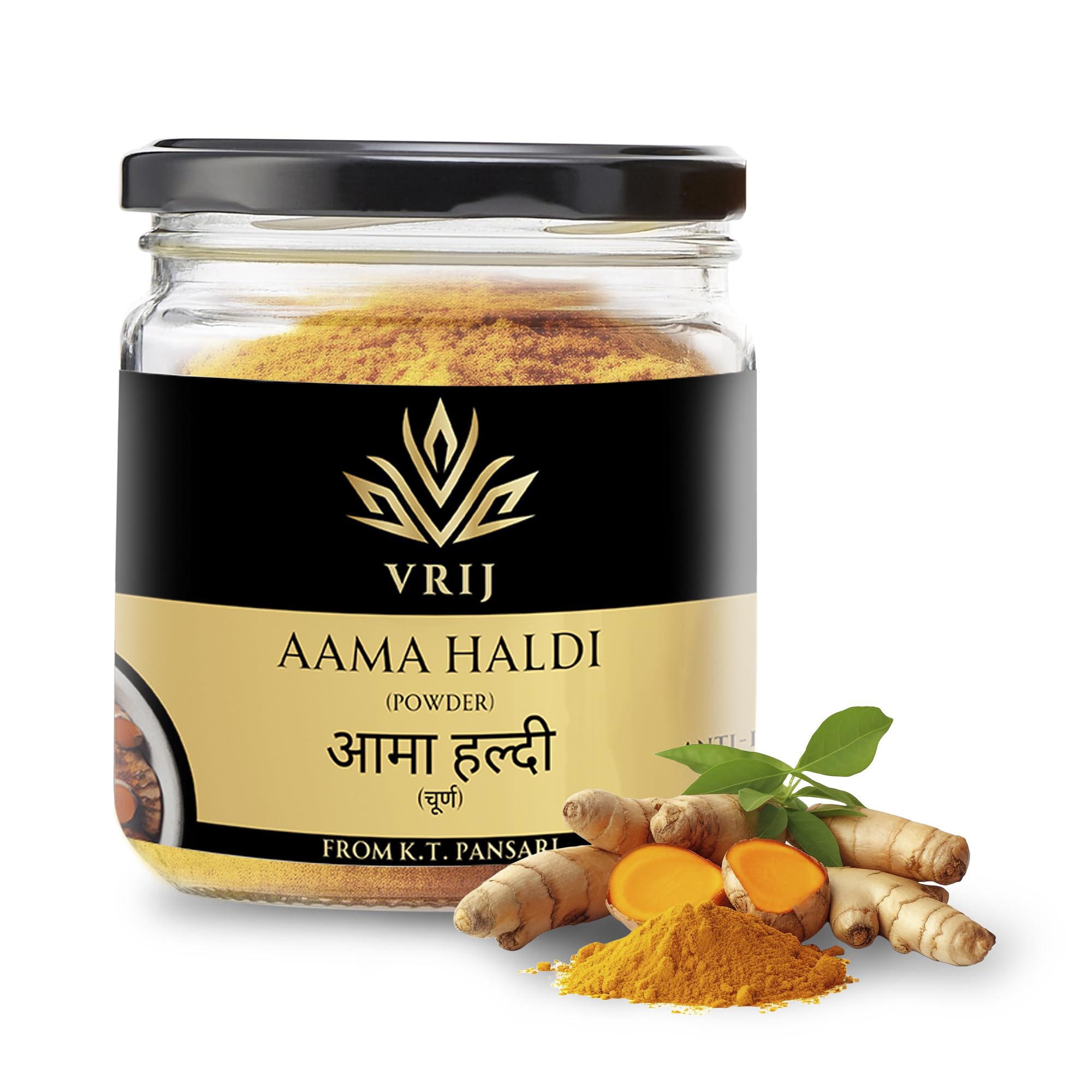 VRIJ Aama Haldi Powder | 200Gm | Amba haldi | Aami Haldi | Mango Ginger | Orgnic | Unadulterated | Genuine | Natural | Authentic (B0CG39JT23) Amazon Price History, Amazon Price Tracker