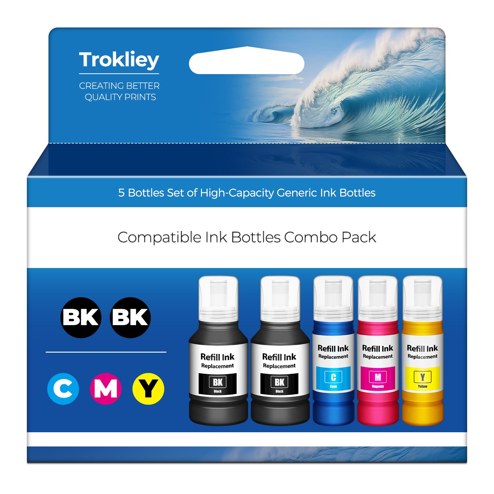 502 Ink Refill Bottles T502 Eco Tank ET-2850 ET-3850 Jamaica - View #5