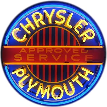 Neonetics 5CRYPL Chrysler Plymouth Neon Sign with Backing
