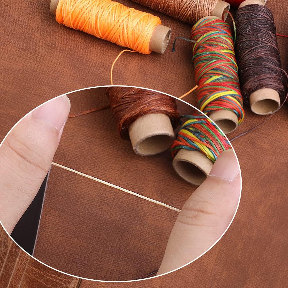 10 Colours Leather Thread, 30 m Leather Wax Thread Sewing Thread