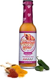 Jersey Girl Indian Masala Habanero Hot Sauce 5oz | Keto Friendly | No Added Salt, Naturally Sodium Free | Flavors of Curry, Coriander, & Cumin