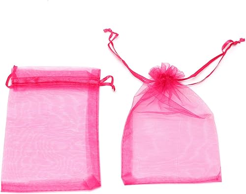 Miniatura 153 de Dealglad 100pcs Drawstring Organza bolsas de joyería caramelo para fiestas, casamientos, regalos Negro