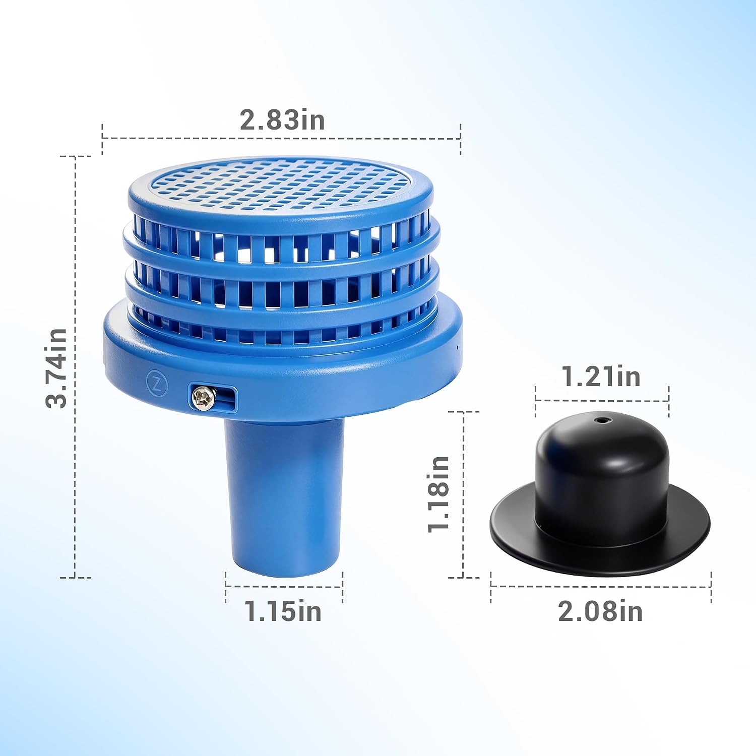 CVILL Pool Inlet and Outlet Filter, Suitable for the Intex 25022E, Compatible with All Above-Ground and in-ground Pools, with 1-1/4-inch connectors. Includes a 1.25-inch Plug Connector