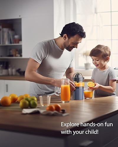 Miniatura 4 de Exprimidor eléctrico inalámbrico de limón, exprimidor eléctrico portátil de cítricos con cable USB y cuchara, exprimidor de limón y lima, exprimidor