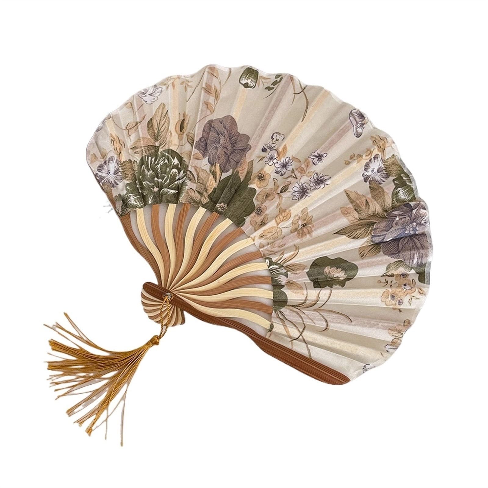 SXTYYH Hand Fans for Women Foldable, Chinese Style Ink Folding Fan Classical Retro Summer, Party Wedding Gifts, Folding Handheld Fan(A)