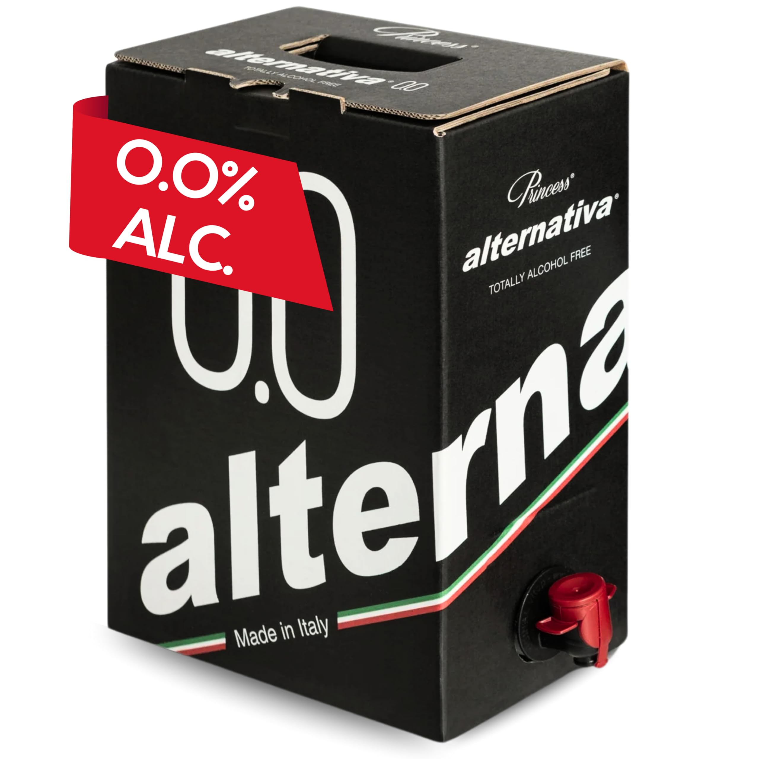 ALTERNATIVA Bag in Box 5L Blanco Seco Sin Alcohol 0,0% - Made in Italy | Bebida Desalcoholizada Premium Ideal para Celebraciones, Regalos y Momentos Especiales