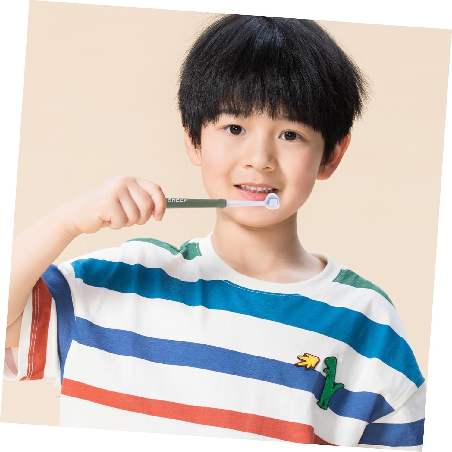 KOMBIUDA 4pcs Sided Soft Bristle Toothbrush for Boys and Ergonomic Easy-Grip Handle Gentle Gum Care for Tooth Transition Phase Complete Cleaning for Ages and Up