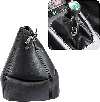 KBH Gear Shifter Boot Cover for Nissan Datsun 240z, 260z, 280z, PU Leather Shift Booter Upholstery, Interior Accessories, Anti-Scratch, Black
