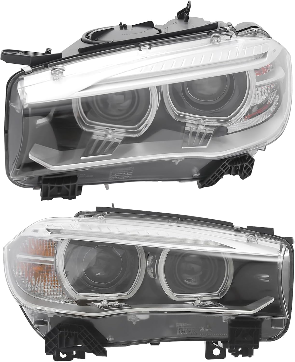 HID Headlight Assembly Left+Right Side for 2014-2018 BMW X5 F15 F85 sDrive35i/xDrive35i/35d/40e, Driver & Passenger Side Head Lights Direct Replacement Headlamps Assy Set (Left+Right)