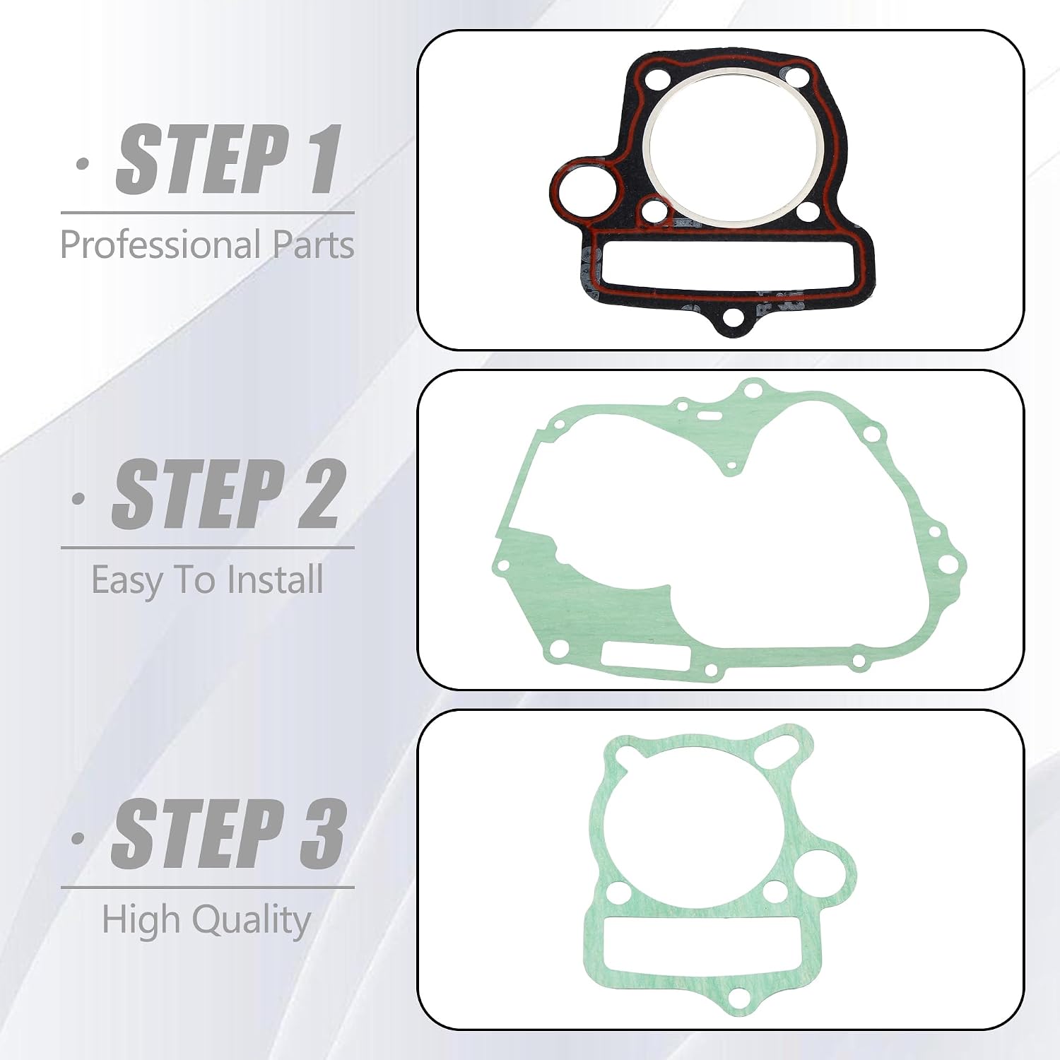 Engine Head Gasket Kit Replacement for LIFAN YX140 140CC Pit Dirt Bike ATV Quad