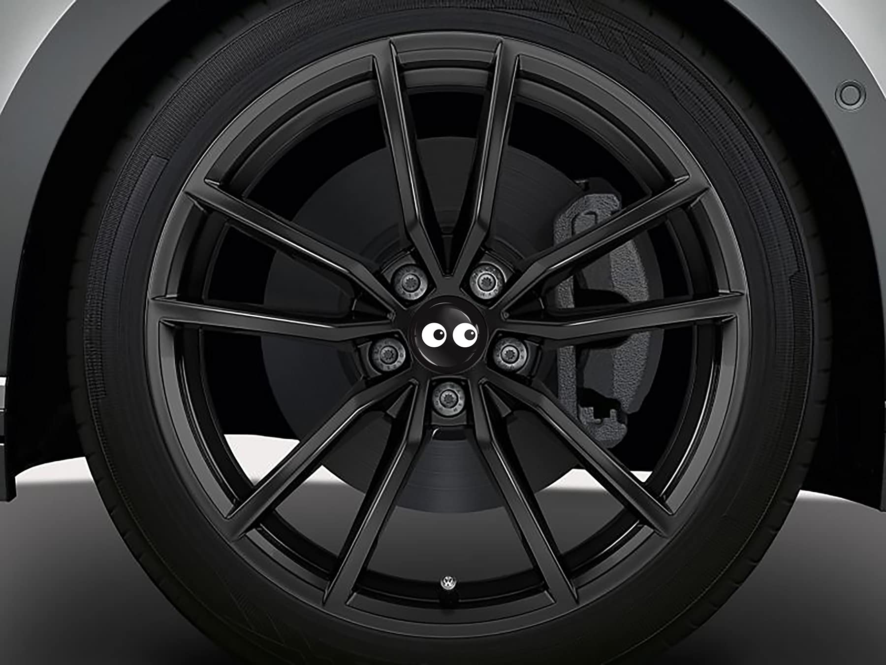 4x Nabendeckel Für VW – Radnabenabdeckung 65 Mm, Einfache Montage | Passend Für Verschiedene VW Modelle, Mattes Finish