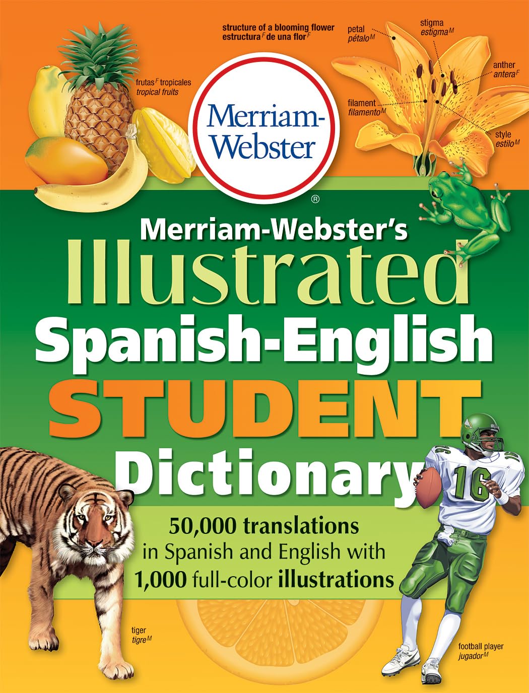 Merriam-Webster's Illustrated Spanish-English Student Dictionary, Newest Edition, (Spanish & English Edition)      Bilingual Edition