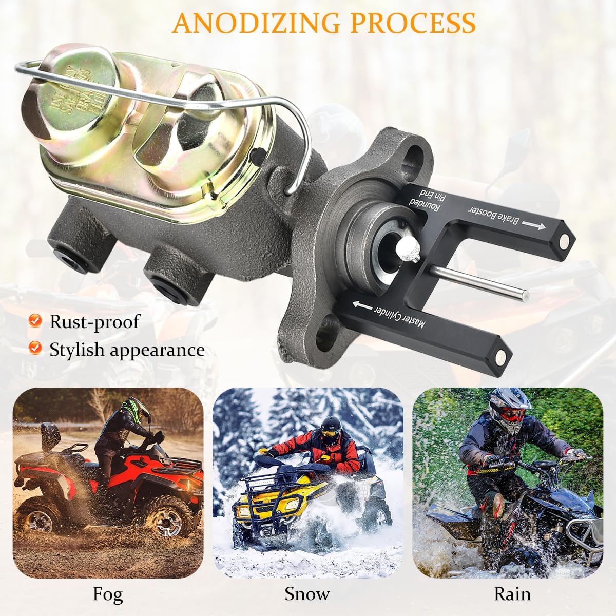 Car Brake Booster Push Rod Adjustment Tool, Vehicle Brake Pedal Distance Booster with Adjustable Pins, Magnet Master Cylinder Auto Braking Push Rod Length Gauge Tool, Universal Fit