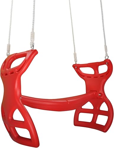 Swing Set Stuff Glider con cuerda (rojo) con etiqueta engomada del logotipo de SSS
