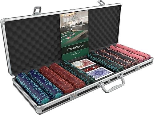 Miniatura 3 de Bullets Playing Cards - Designer Poker Case Corrado - Juego de póquer de lujo con 500 fichas de póquer de arcilla, manual de reglas de póquer, botón