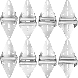 8Pcs Garage Door Hinges #1#2#3#4 Heavy Duty Steel with Galvanized Finish Garage Door Bracket for Residential/Light Commercial Garage Door Replacement