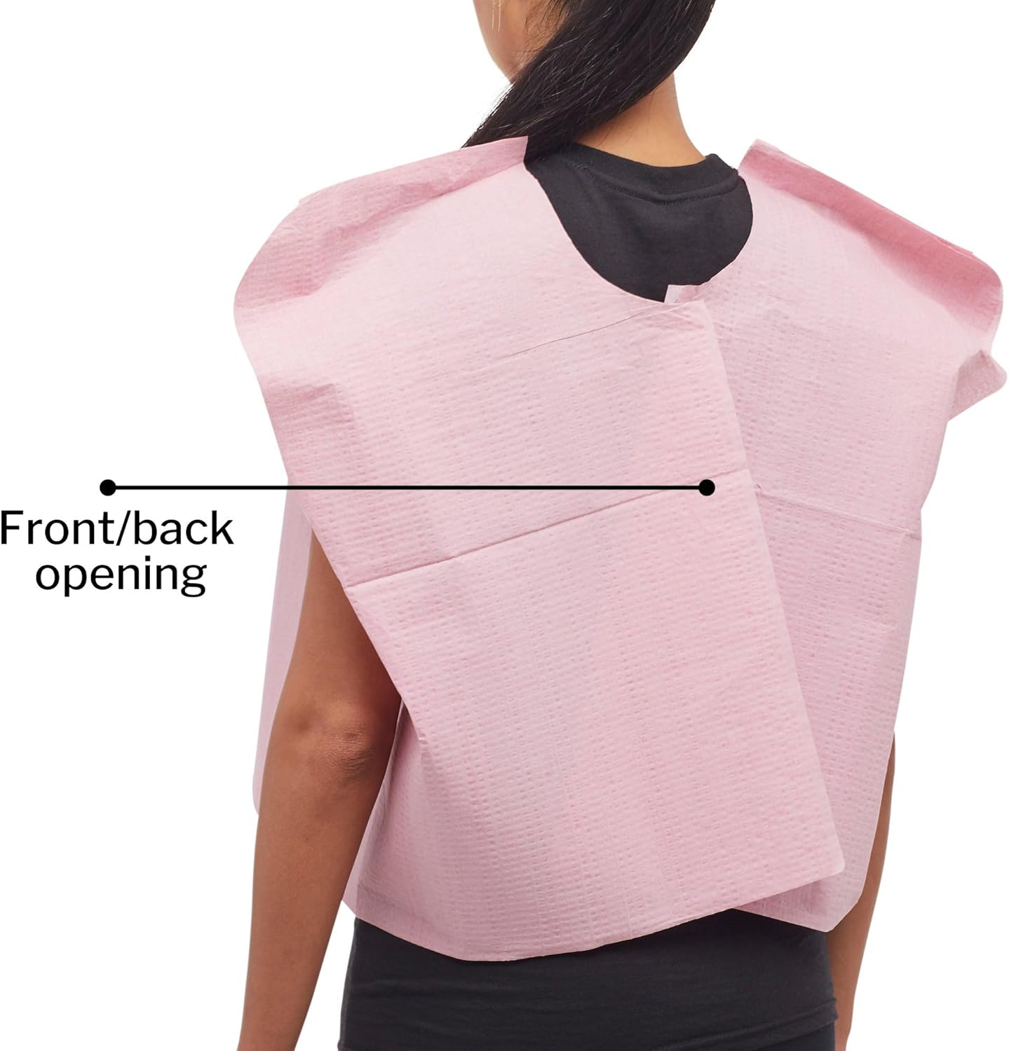 McKesson Exam Capes [100 Count] Tissue/Poly/Tissue, Disposable Medical Gowns, Front/Back Opening Without Closure, Mauve