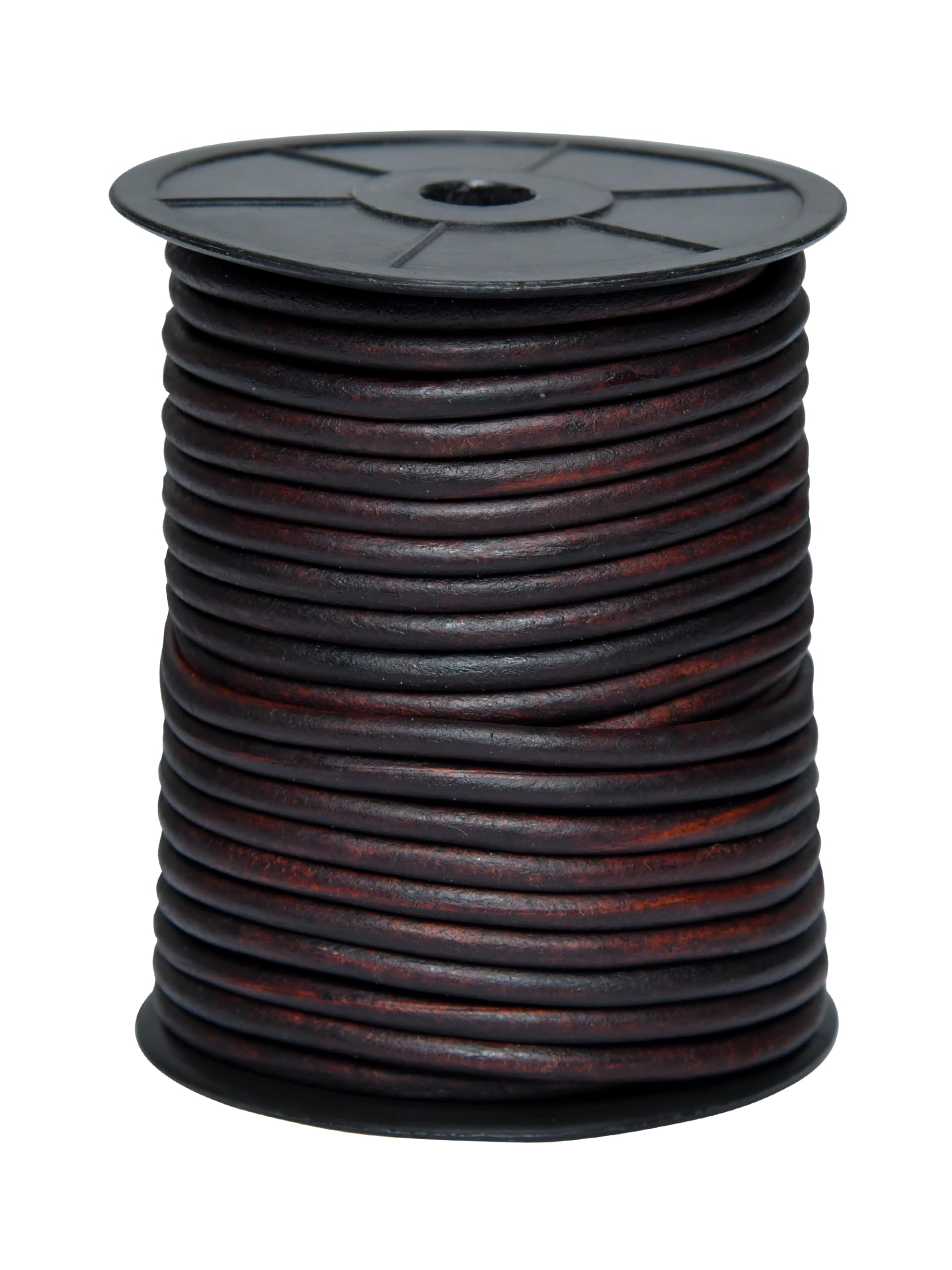 Cords Essentials Distressed Light Brown Round Leather String Cord 5Mm 5.5 Yards
