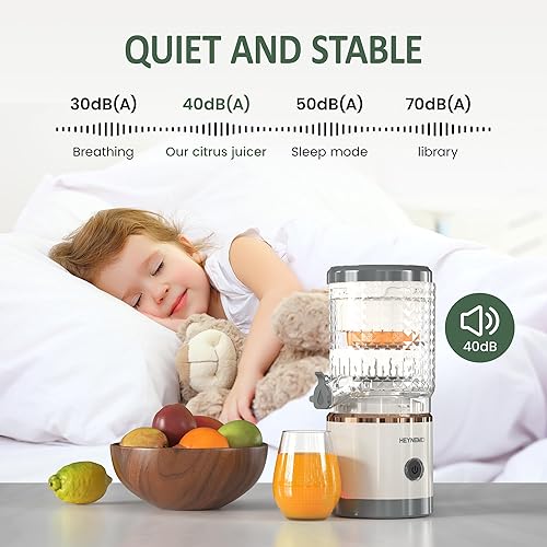 Miniatura 2 de Exprimidor eléctrico de cítricos, exprimidor inalámbrico portátil recargable con cable USB y brus de limpieza, botón de un solo toque, exprimidor de