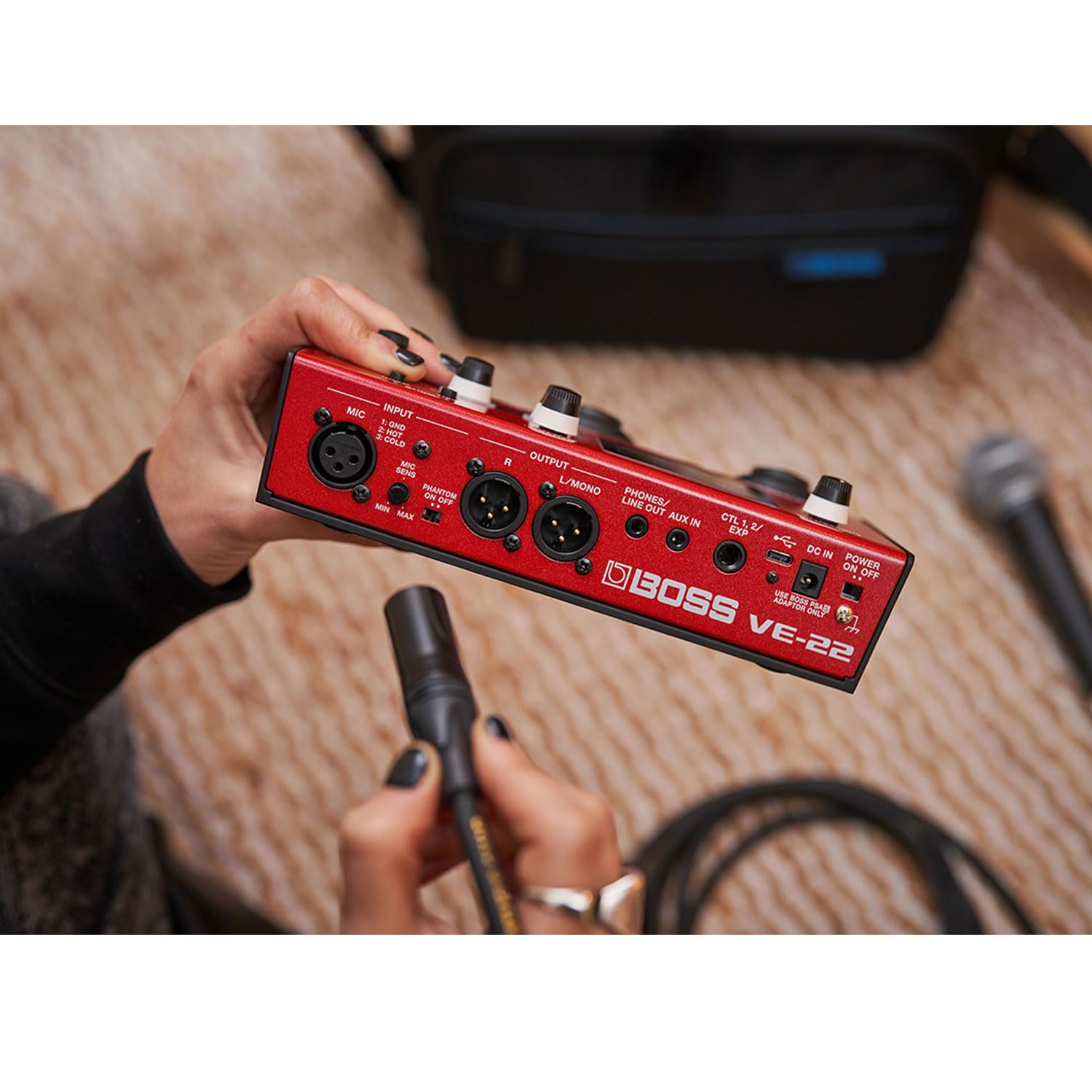 Boss VE-22 Multi-Effektgerät für Gesang Vocal-Performer + keepdrum Netzteil