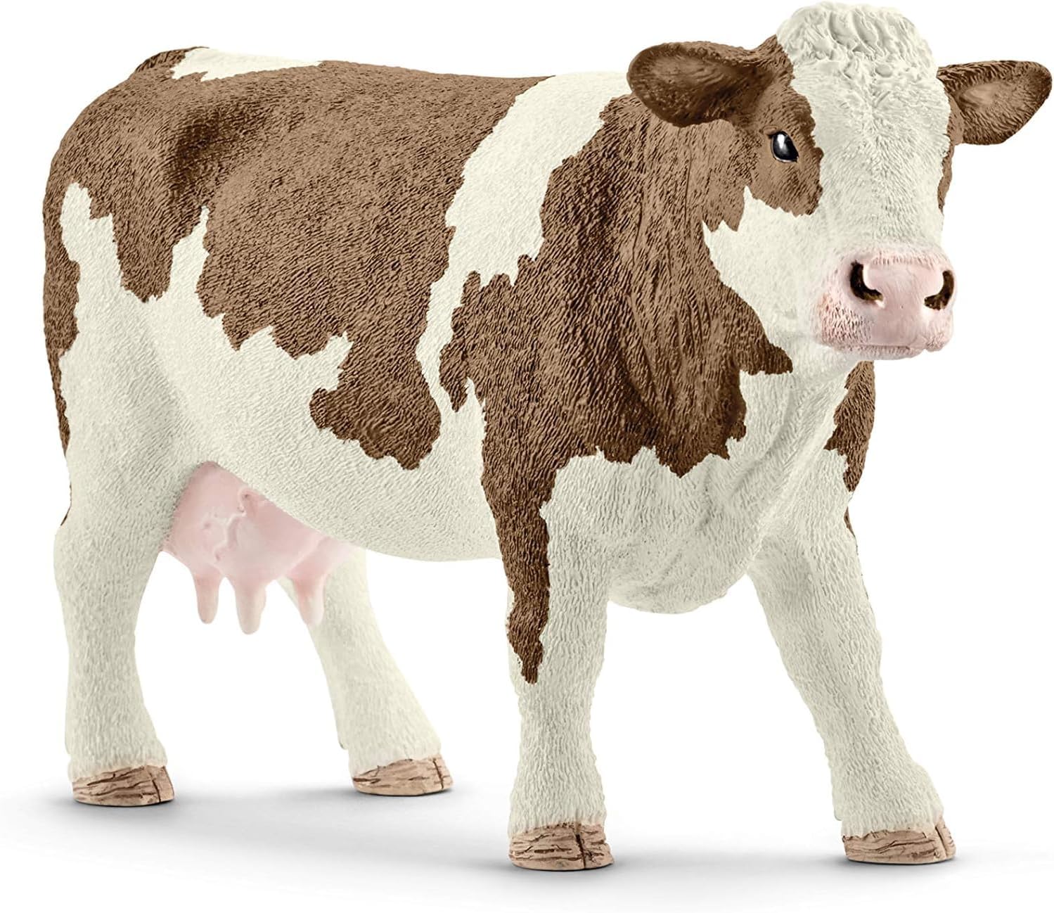 Simmental Cow - Realistic Farm Animal Figurine, Perfect for Kids and Collectors, Ideal Gift for Ages 3+