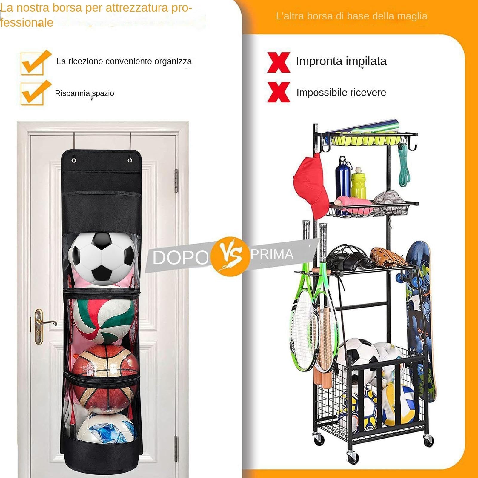 Organizer do przechowywania pi? , wisz?cy organizer pi?ki, do