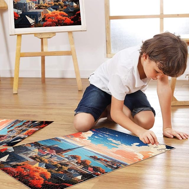 Foto 4 de 6 de Pintura al óleo de Victoria Rompecabezas para Adultos 1000 Piezas Juguetes Juegos Educativos Antiestrés…