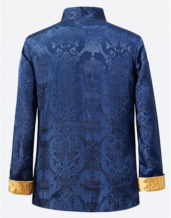 Kung Fu Jacket Both Sides Wear Clothing Men Embroidery Tang Suit Men Chinese Hanfu Coat Traditional Chinese Clothing