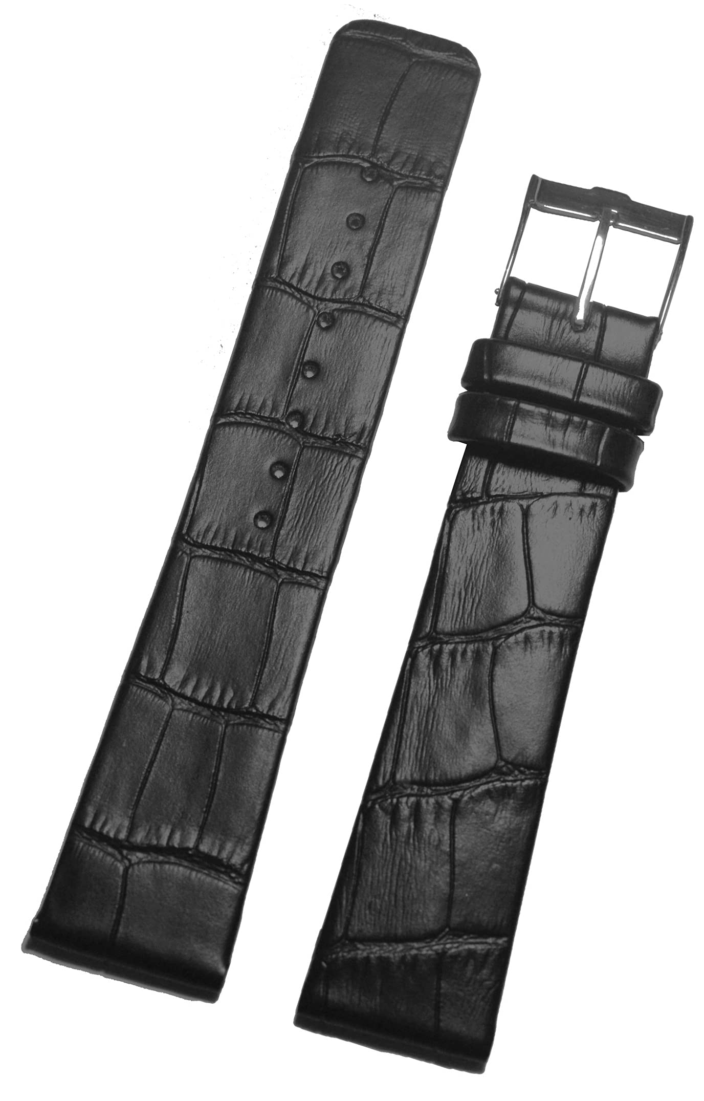 SURU® 22mm Slim Leather Watch Strap/Watch Band for Men Women (Colour - Black/Width Size -22mm)(Size Guide in 3rd Image) T106 (B0966P4NK4) Amazon Price History, Amazon Price Tracker