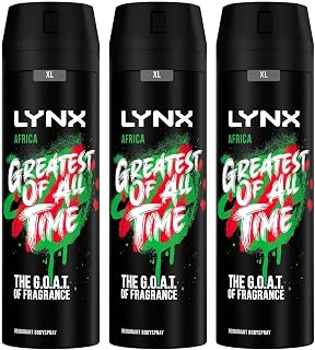 Lynx Africa 48 Hour Fresh Bodyspray for Men 200 ml Pack of 3