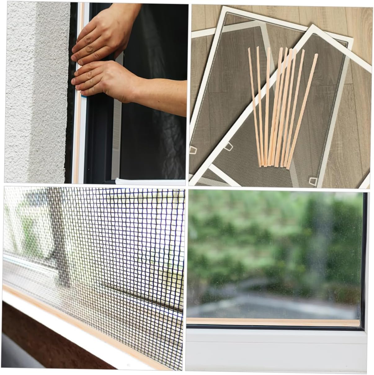 Wood Trim 10pcs DIY Molding Strips for Window Decor