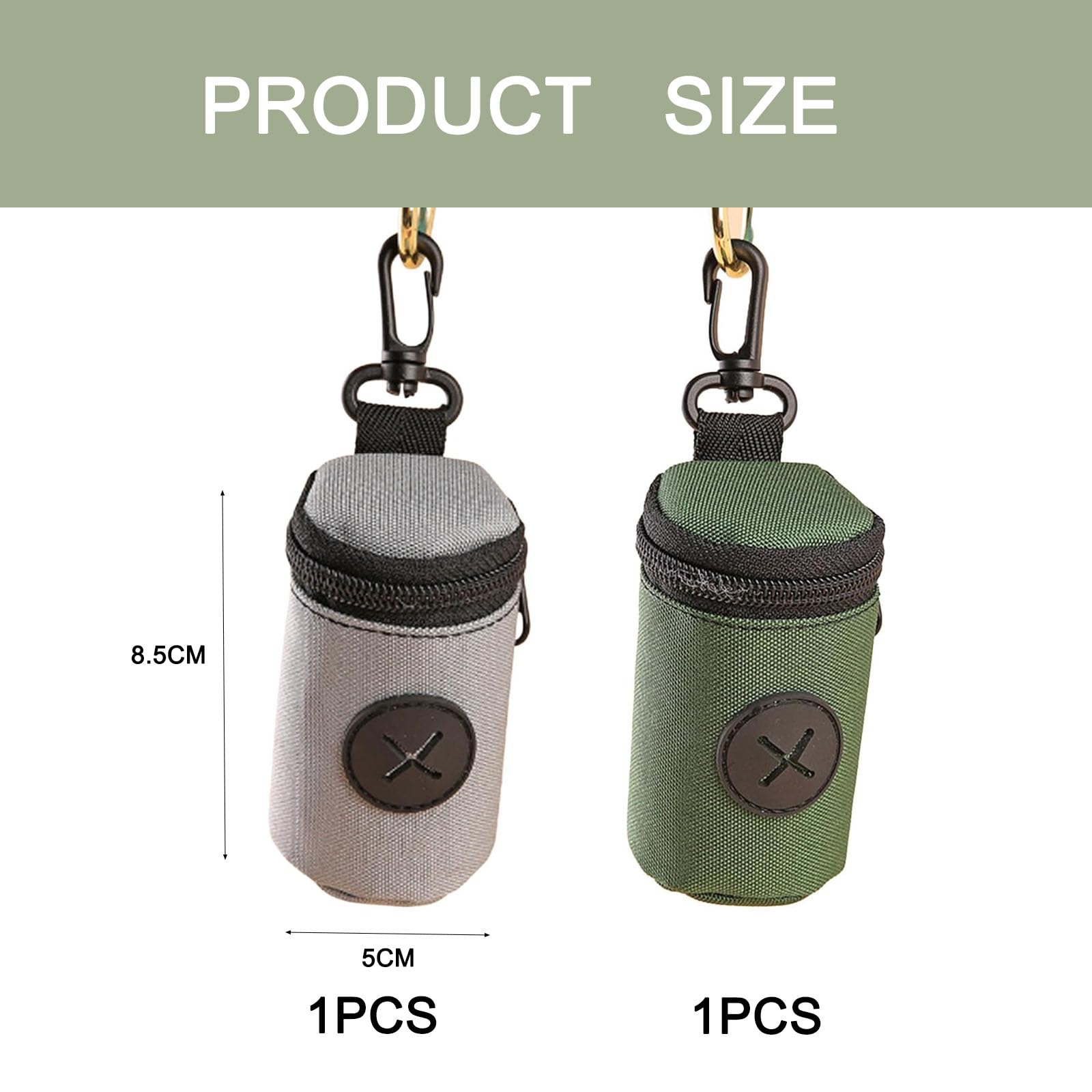 2PCS Quick-Access Dog Poo Bag Holder Dispenser, Hands-Free Dog Waste Carrier with Clip, Lightweight Portable for Owners Walkers - Image 2