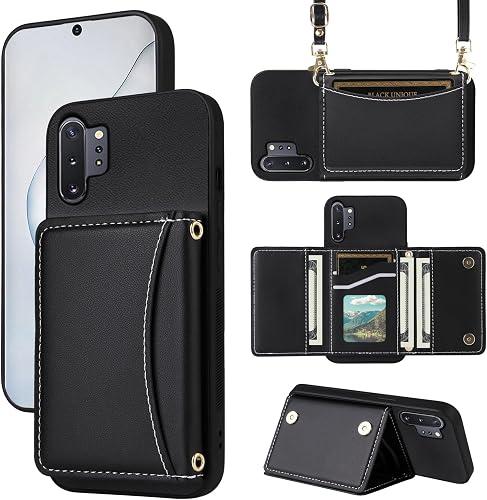 Furiet Wallet Case for Samsung Galaxy Note 10 Plus Note10+ 5G with Crossbody Str