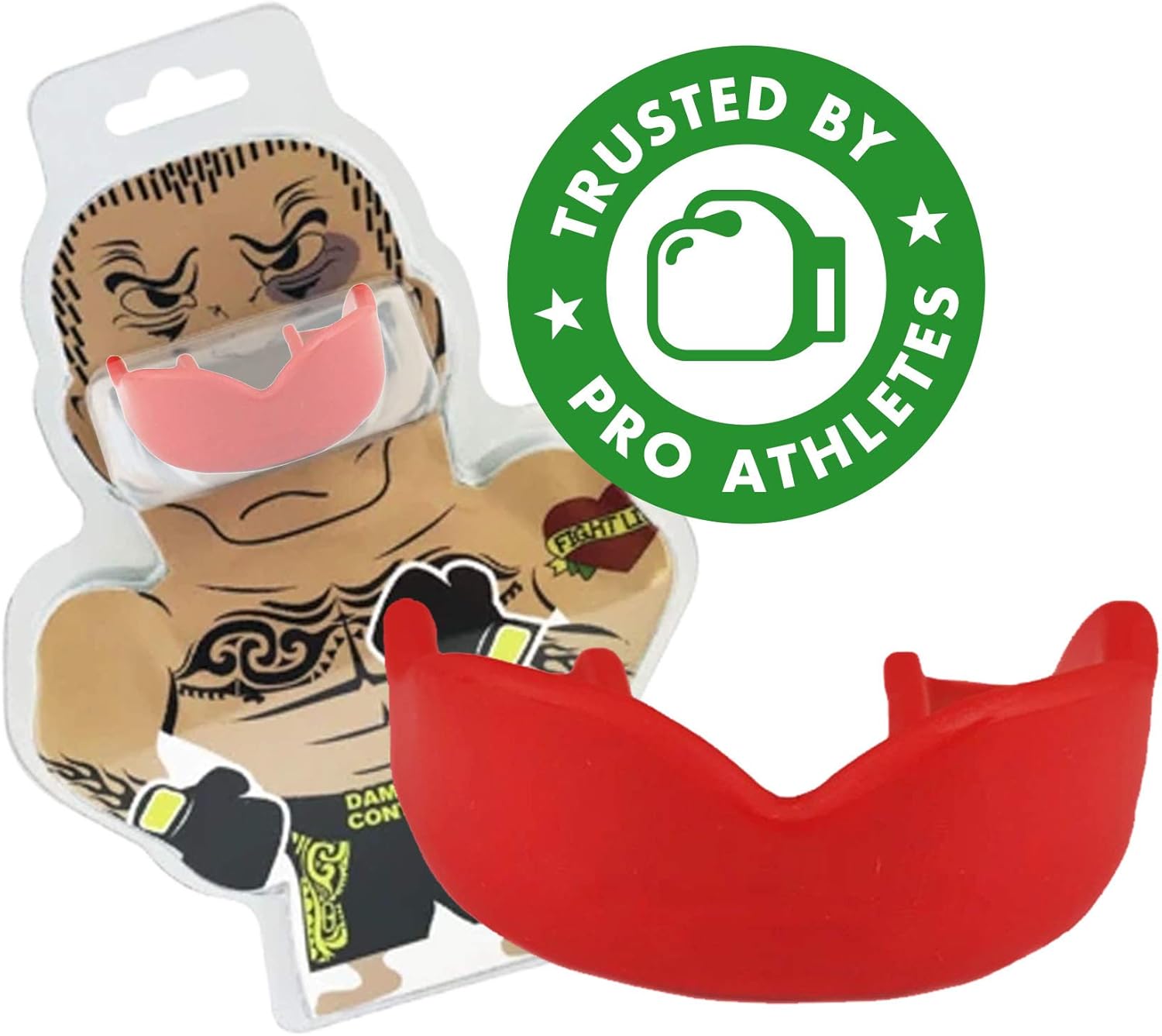 DAMAGE CONTROL High Impact Mouth Guard, Mouthguards for Sports, Boxing, Roller Derby, Hockey, Lacrosse Mouth Guard, Mouth Guards Ultra Fit and Protection Against Shock : Sports & Outdoors