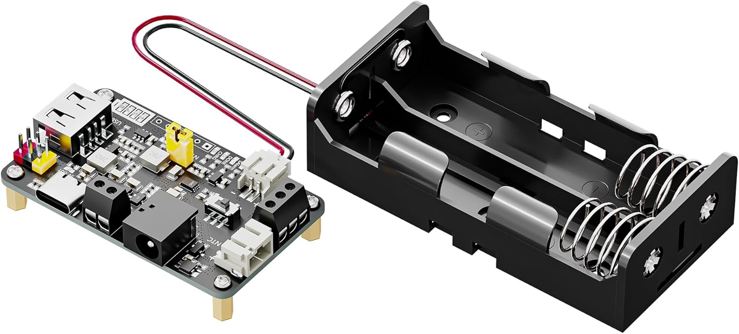 Photo voltaic Energy Supervisor 5V, JEITA Li-ion Battery Charger Module with Twin USB & 5V/3.3V Output, for Photo voltaic Panel Charging, Suitable with Arduino, Raspberry Pi, STM32