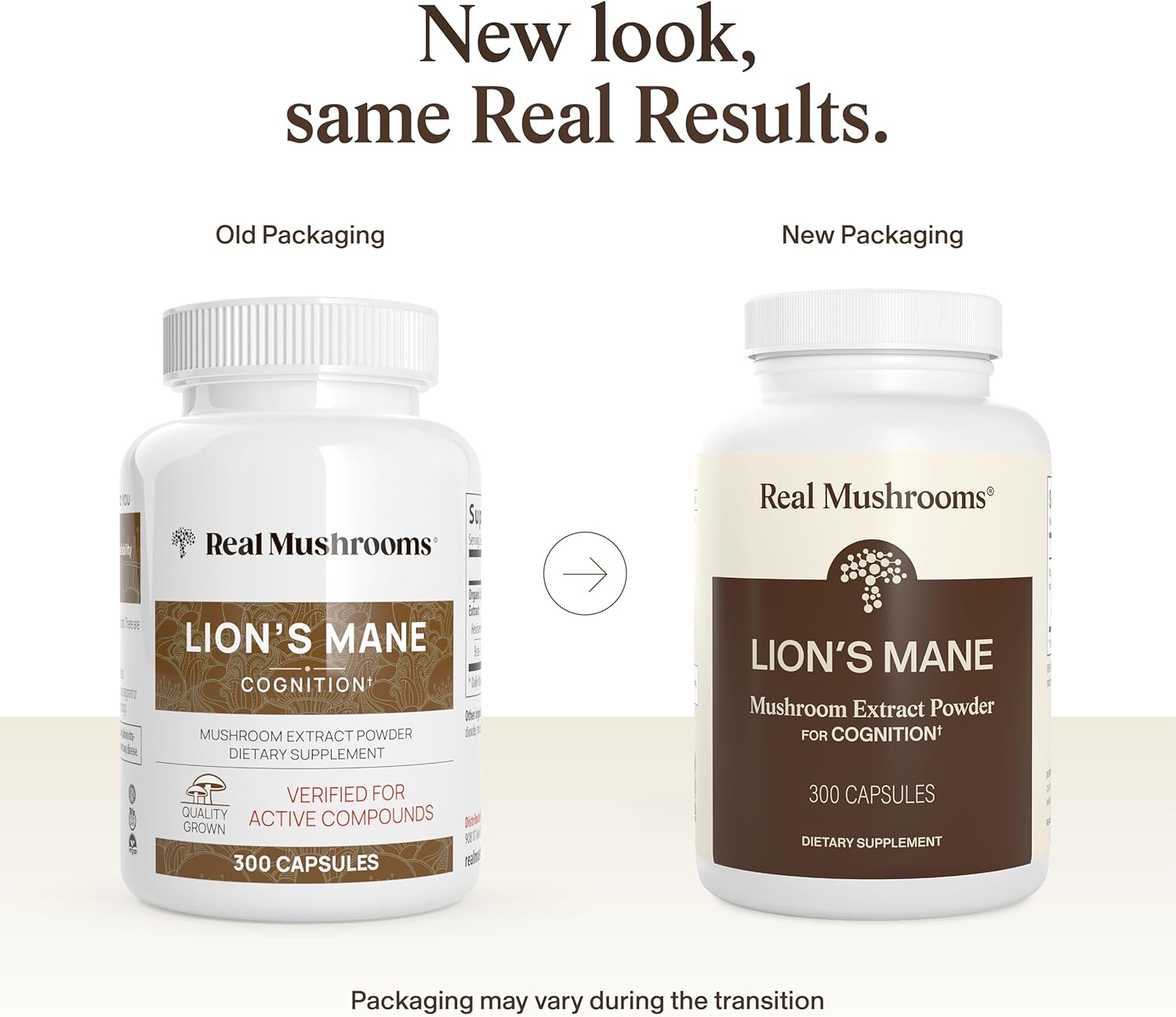 Real Mushrooms Lion’s Mane Supplement Capsules - Organic Lions Mane Extract for Overall Wellbeing - Beta Glucan Supplements – Vegan 300 ct Mushroom Extract - Image 2