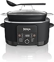 Ninja 12-in-1 PossibleCooker PLUS 8.5 Qt Multi-Cooker: Slow Cooker, Sous Vide, Dutch Oven, Oven Safe to 500°F, MC1010 Black