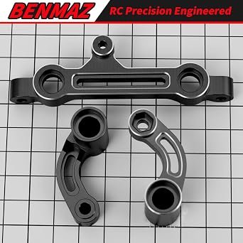アルミニウム合金ステアリングベルクランクセット Arrma 1/5 Kraton 8S Outcast 8S EXB アップグレードパーツ、交換#ARA340153ブラック