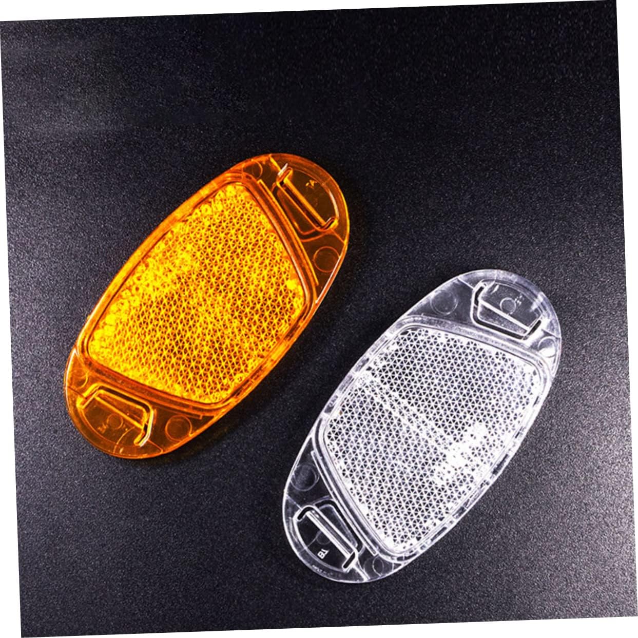 16Pcs Yellow Bike Reflector Kit Bright Reflectors for Night Safety Durable and Weatherproof Bicycle Accessories for Cycling Jogging and Outdoor Activities