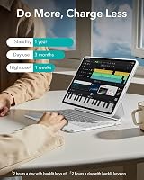 ESR iPad Pro 11 hüvely billentyűzettel, mágneses állvánnyal, M5/M4 2025/2024 - iPad Air 13 (2024), White 8