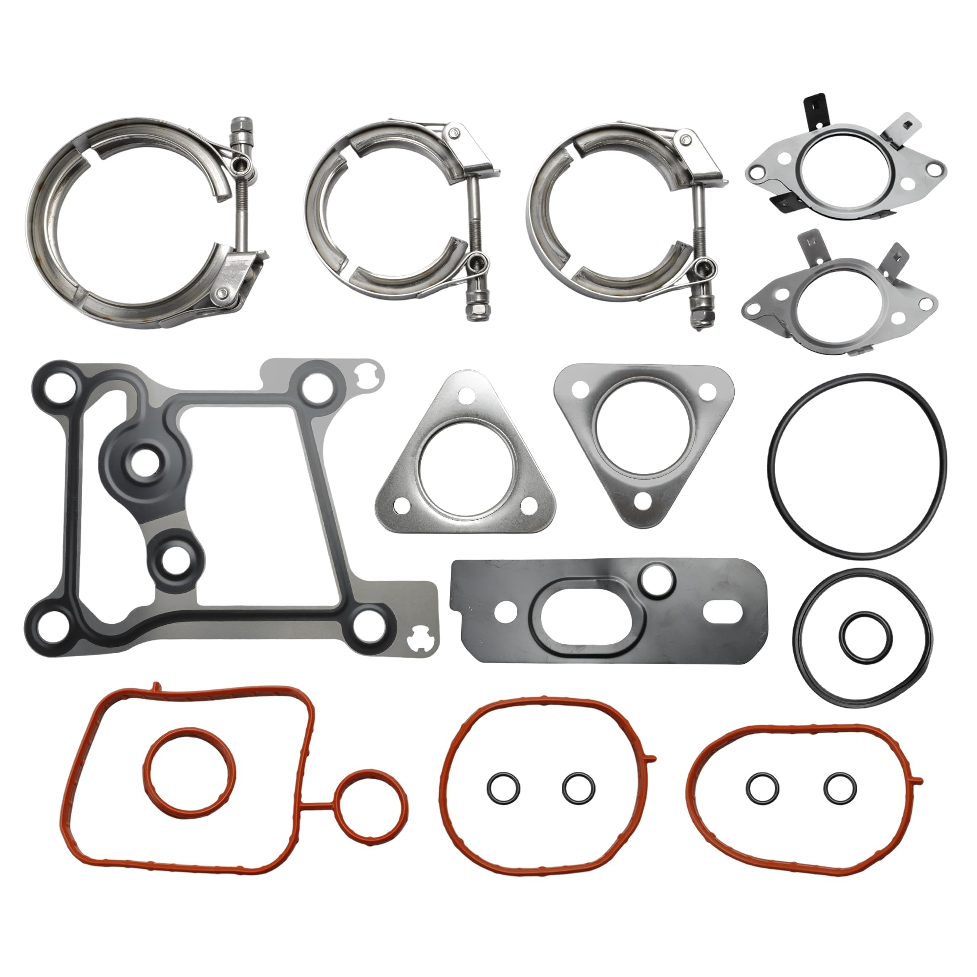 Photo 1 of **PARTIAL SET/ MISSING PIECES*** KeleHD 6.7 Turbo mounting Gasket kit for Ford F250/F350/F450/F550 6.7L 2011-2016, Turbocharger Mounting Gasket Set OE GS33692, 667-820, ?AP0156, BC3Q6C840AC, BC3Q9W622AB