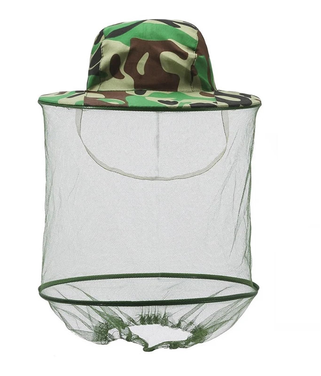 Dcdcd One Color 10Pcs Camouflage Beekeeping Veil Hat With Head Net - Anti Mosquito Bee Bug Insect Face Protection For Outdoor Beekeepers