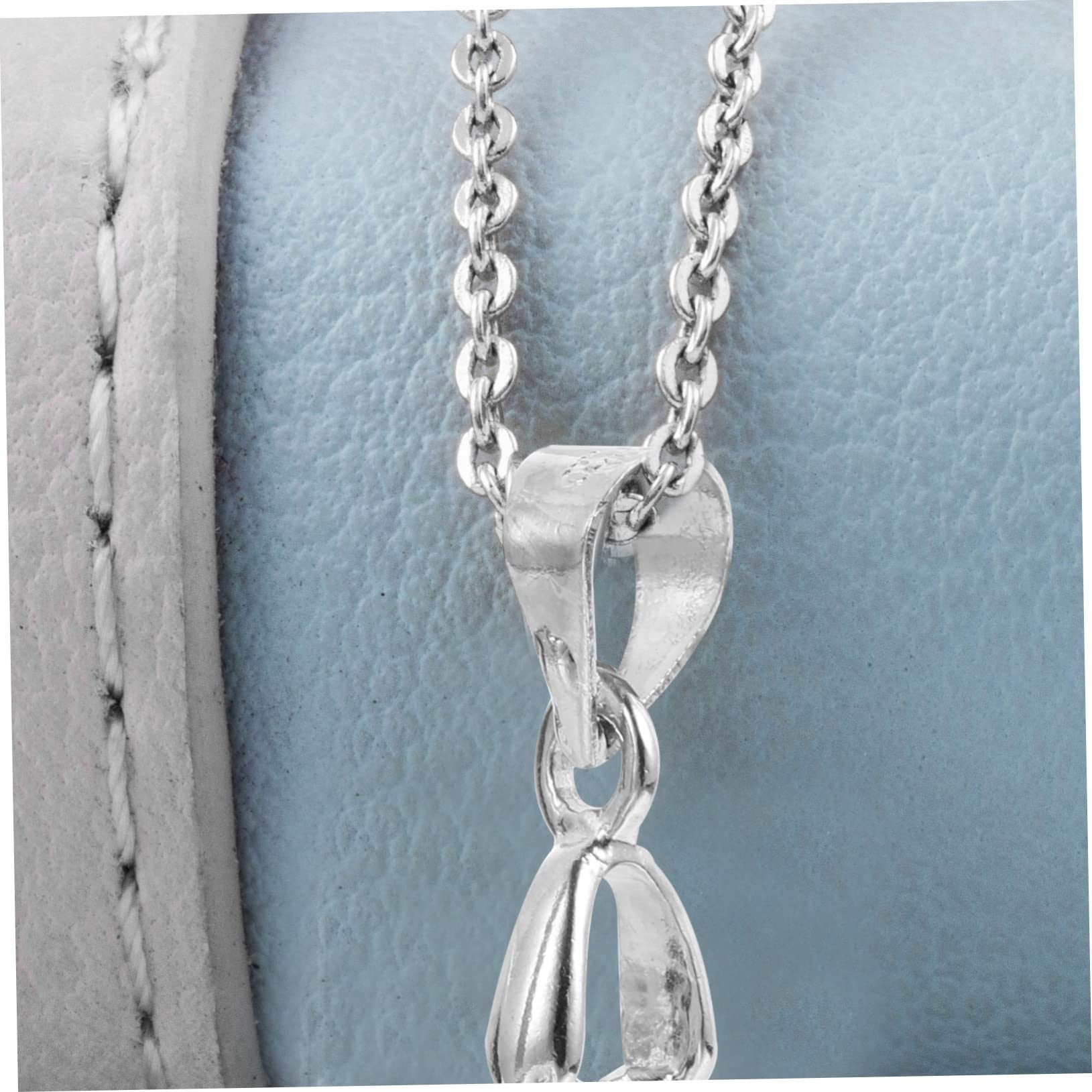 SHINEOFI 400piezas Conectores De Colgante Para Collar De Accesorios De Joyería Clip De Sujeción Para Pendientes y Charms Fácil Instalación y Versatilidad Manualidades