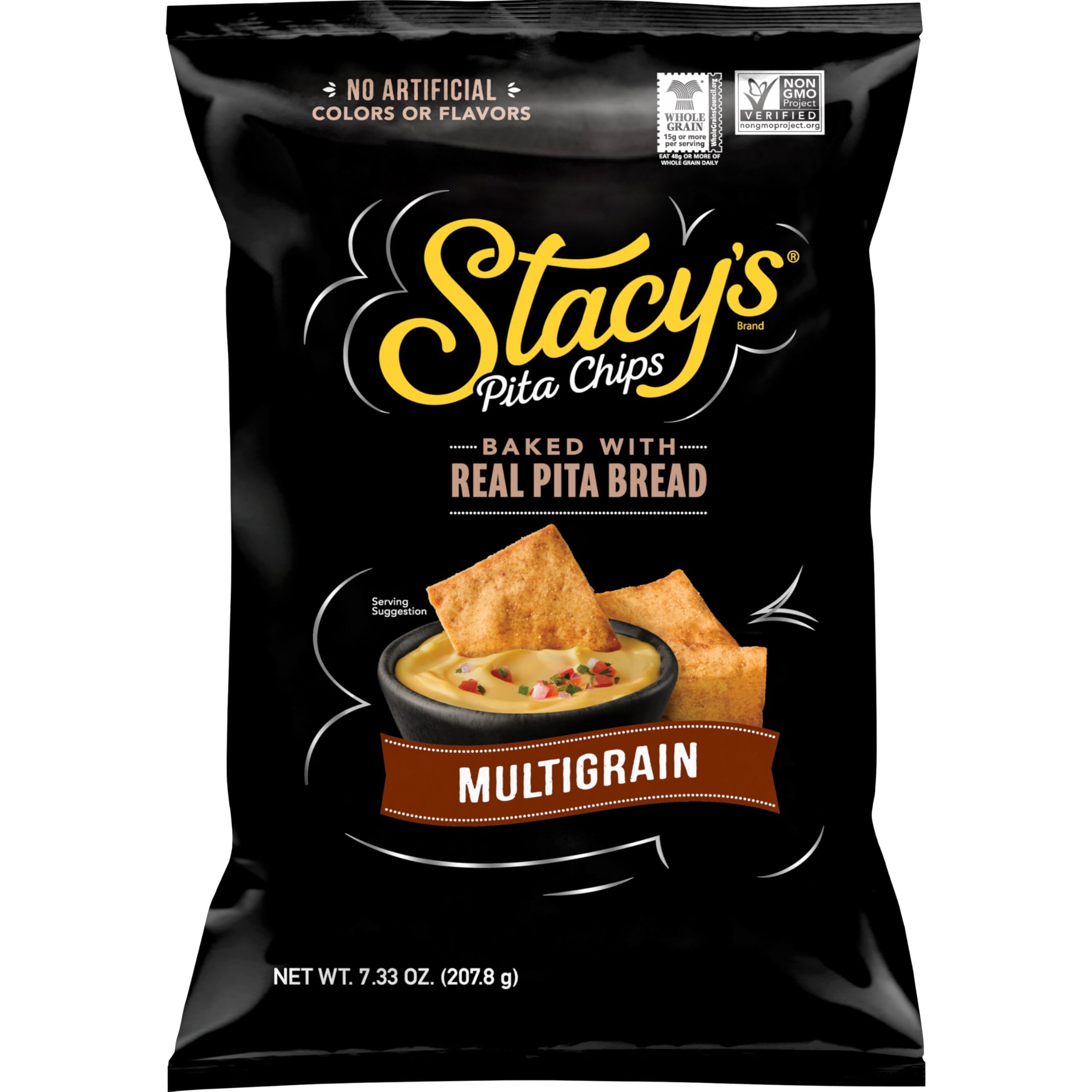 Stacy’s Pita Chips, Multigrain, No Artificial Colors or Flavors, 7.33 oz Bag