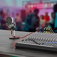 Vista 6 de Cables XLR de 3 pies, cable de micrófono macho a hembra chapado en oro de 3 pines, 1 paquete