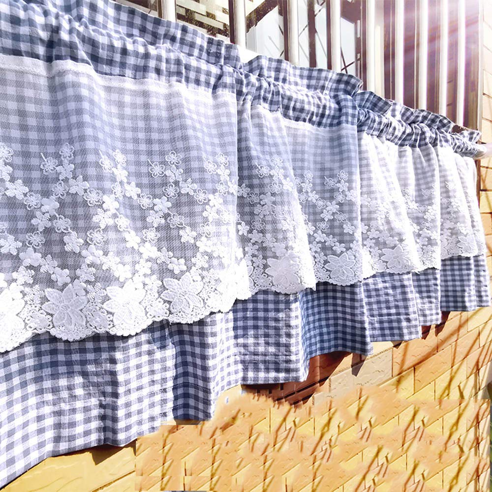Cortinas cortas rUrEu estilo café rural para dar calidez a tu cocina de campo